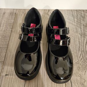 Rachael Shoes Black Ballet Dressy Girl 1M Shoes  NWOT